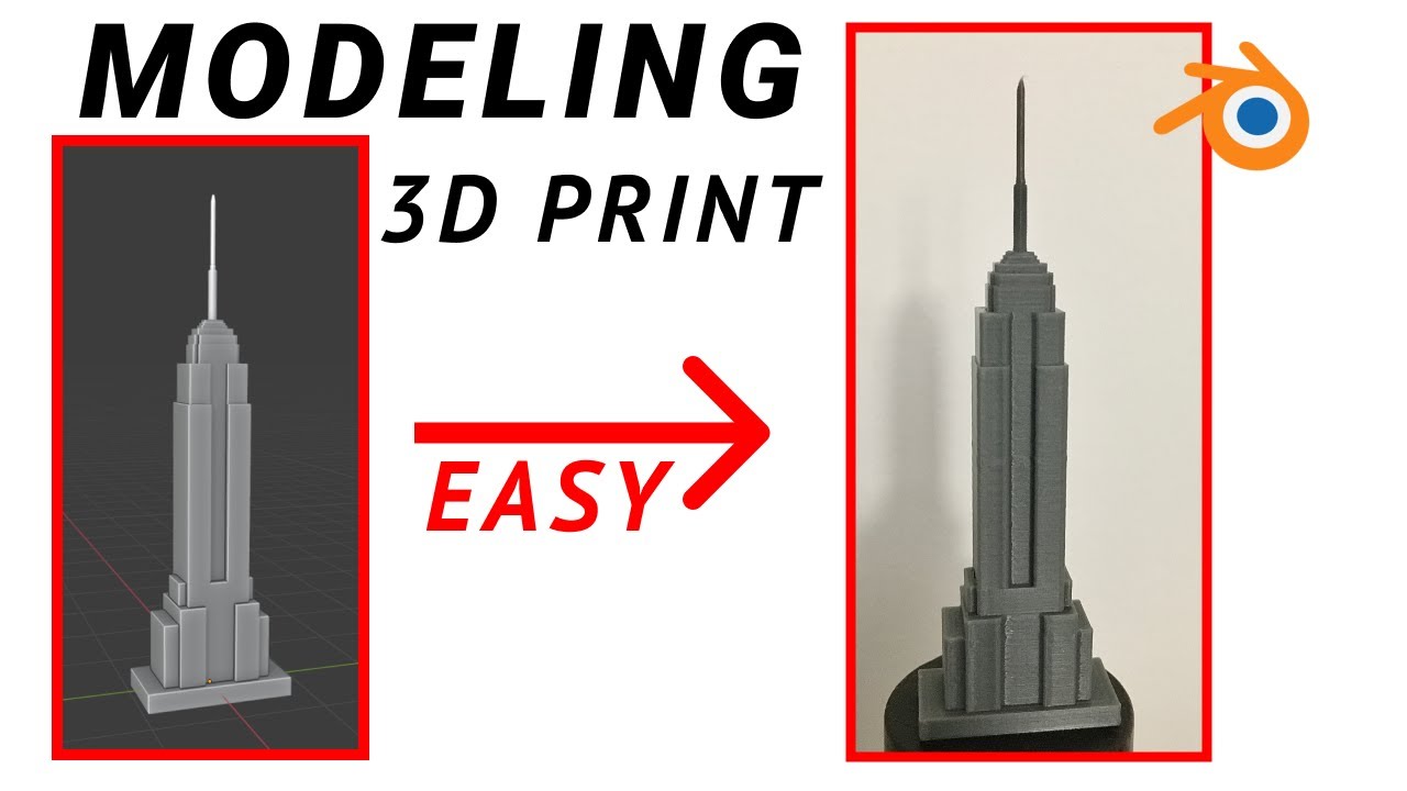 Modeling and printing a 3D Model | Blender 2.9 - YouTube