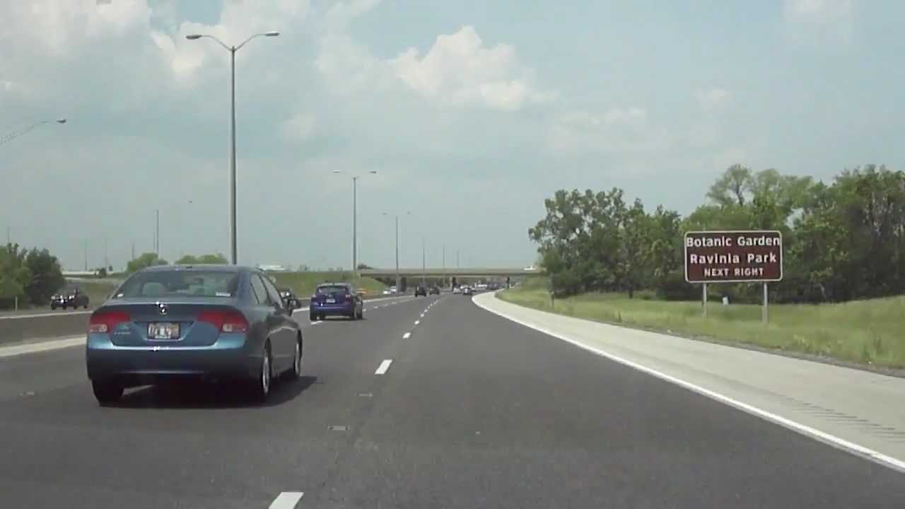 [IL] LakeCook Road EB and I94 (Edens Expressway) SB from Deerfield to Lincolnwood YouTube
