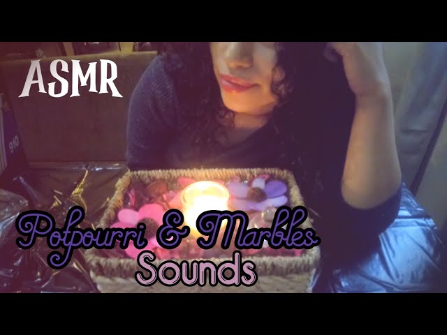 [ASMR] 💤Potpourri & Marble Sounds | Scissors, Transparent Wrapping Paper, Glass, Wood