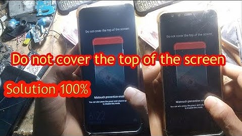 do not cover the top of the screen honar 9 light solution 100%