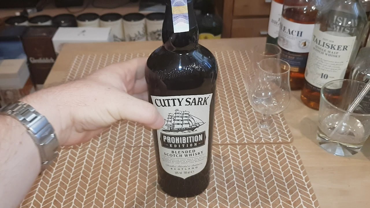 Cutty Sark Prohibition Edition Blended Scotch Whisky 4k Youtube