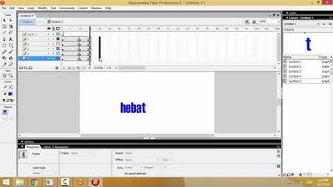 Tutorial Macromedia Flash 8- Membuat Animasi Teks (3)