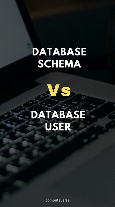 SQL DATABASE SCHEMA Vs. DATABASE USER ️ - YouTube
