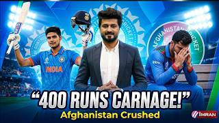 India Crush Afghanistan Again! | Gill & Ishan Hundreds Destroy Afghan Attack