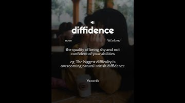 Meaning of diffidence