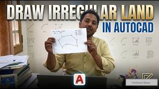 Plotting irregular Area in AutoCAD | Pashto version
