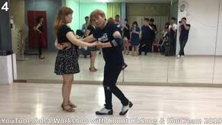 58. How To Dance Salsa 2-3 Ohsung & Shucream 2019 On2 Basic Step Social Pattern..