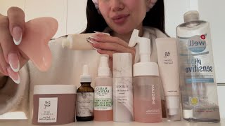 ASMR Doing your skincare in 1 minute💤