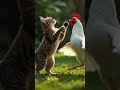 cat and hen 🐔dance #ai #animaldance #catdance #funny #ai