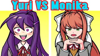 Friday Night Funkin' Monika VS Yuri (FNF Mod/Doki Doki Takeover/Literature Club)