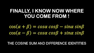 Derive the Cosine Sum and Difference Identities