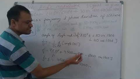 GATE 2002 ECE Solutions maximum Frequency and phase deviation