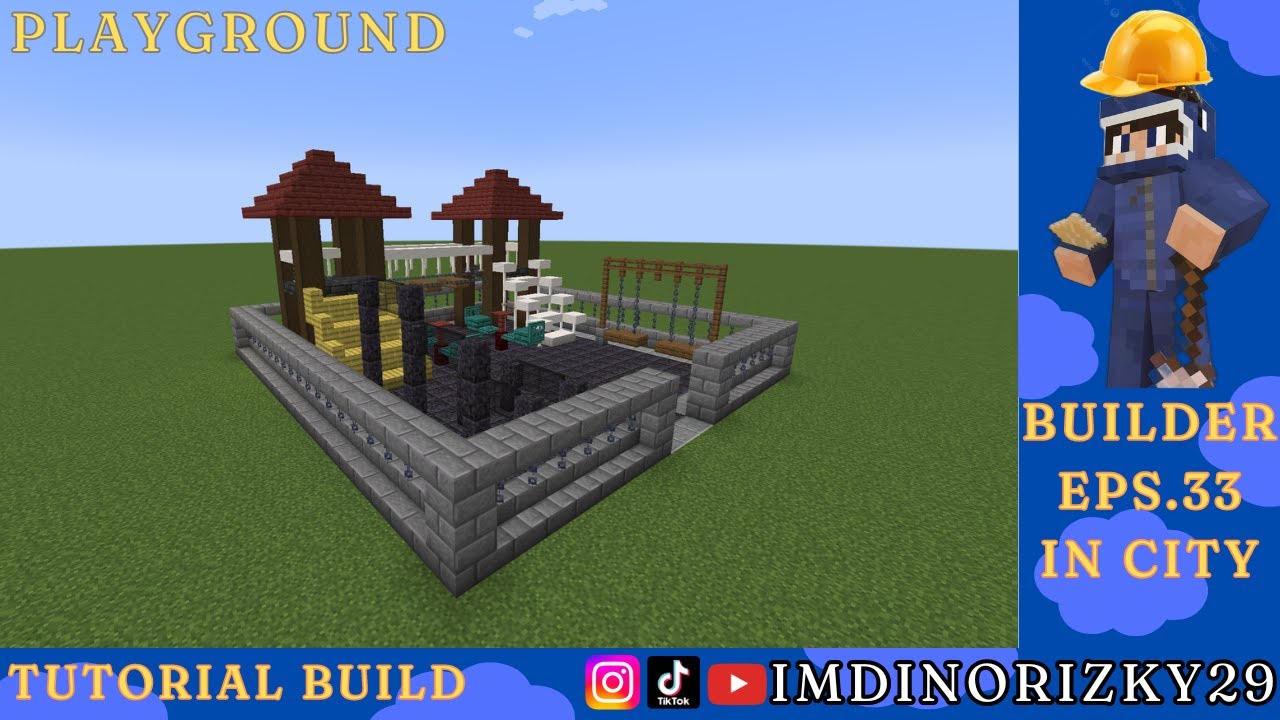 Tutorial Cara Membuat Playground Di Minecraft - YouTube