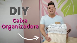 Caixa Organizadora Feita Com Papelão | Reciclagem