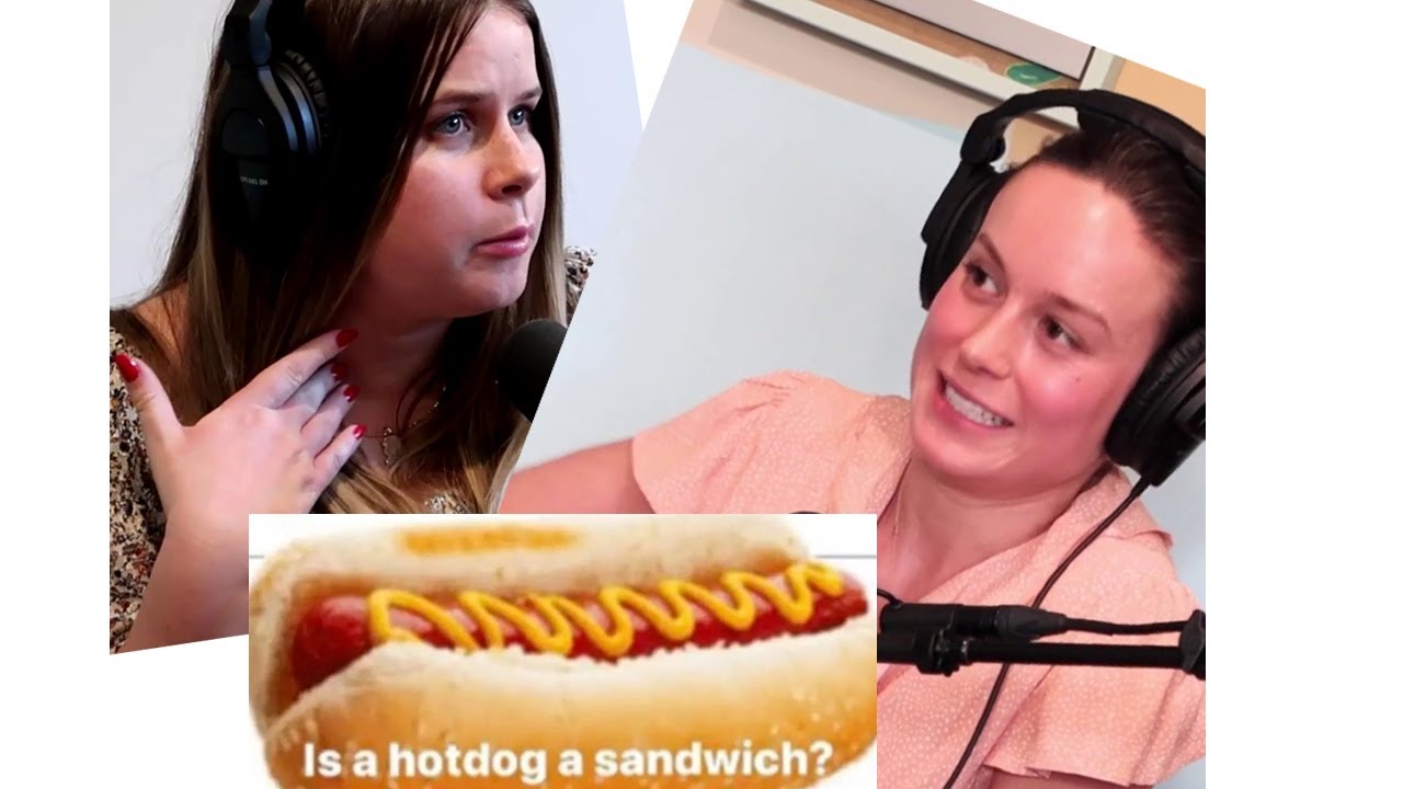 Is a Hot Dog a Sándwich? Brie Larson asks the burning questions!!!!