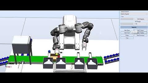 Robotic Bin Picking with ABB Yumi simulation