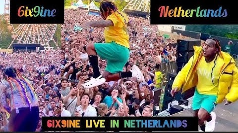6ix9ine live performance NETHERLANDS in front of 40,0000 people 🇳🇱 #6ix9ine #live #netherlands