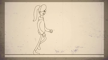 Rubber Hose Animation Walk Cycle