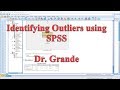 Identifying Outliers in SPSS