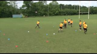 Basic Rugby Drills - Miss pass - Behind