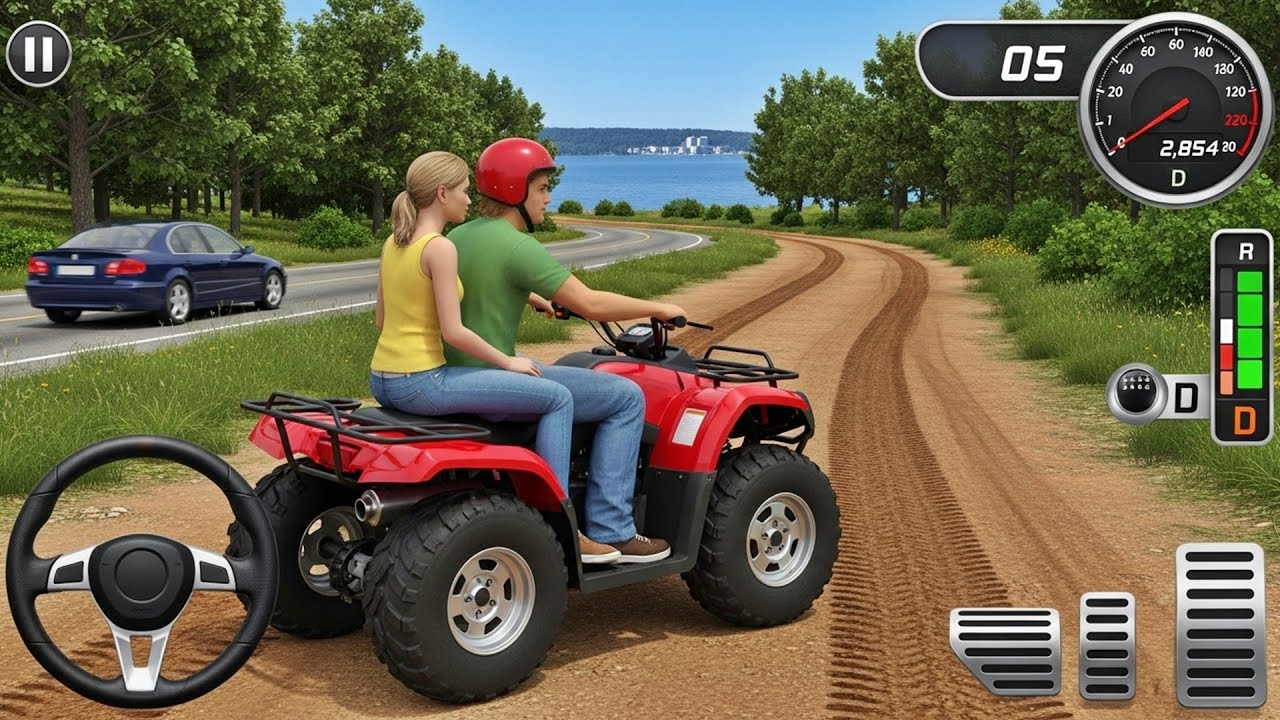 ATV Taxi Drive Simulator 2025 - Mountain Bike Driving - Android GamePlay Ep1