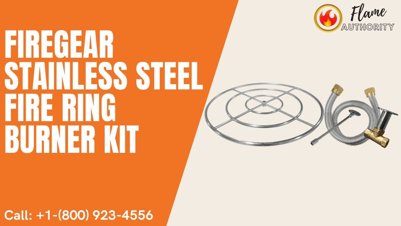 Firegear Stainless Steel Fire Ring Burner Kit YouTube