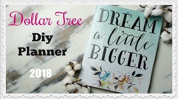 DIY PLANNER NOTEBOOK | DOLLAR TREE DIY PLANNER 2018 | Momma from scratch