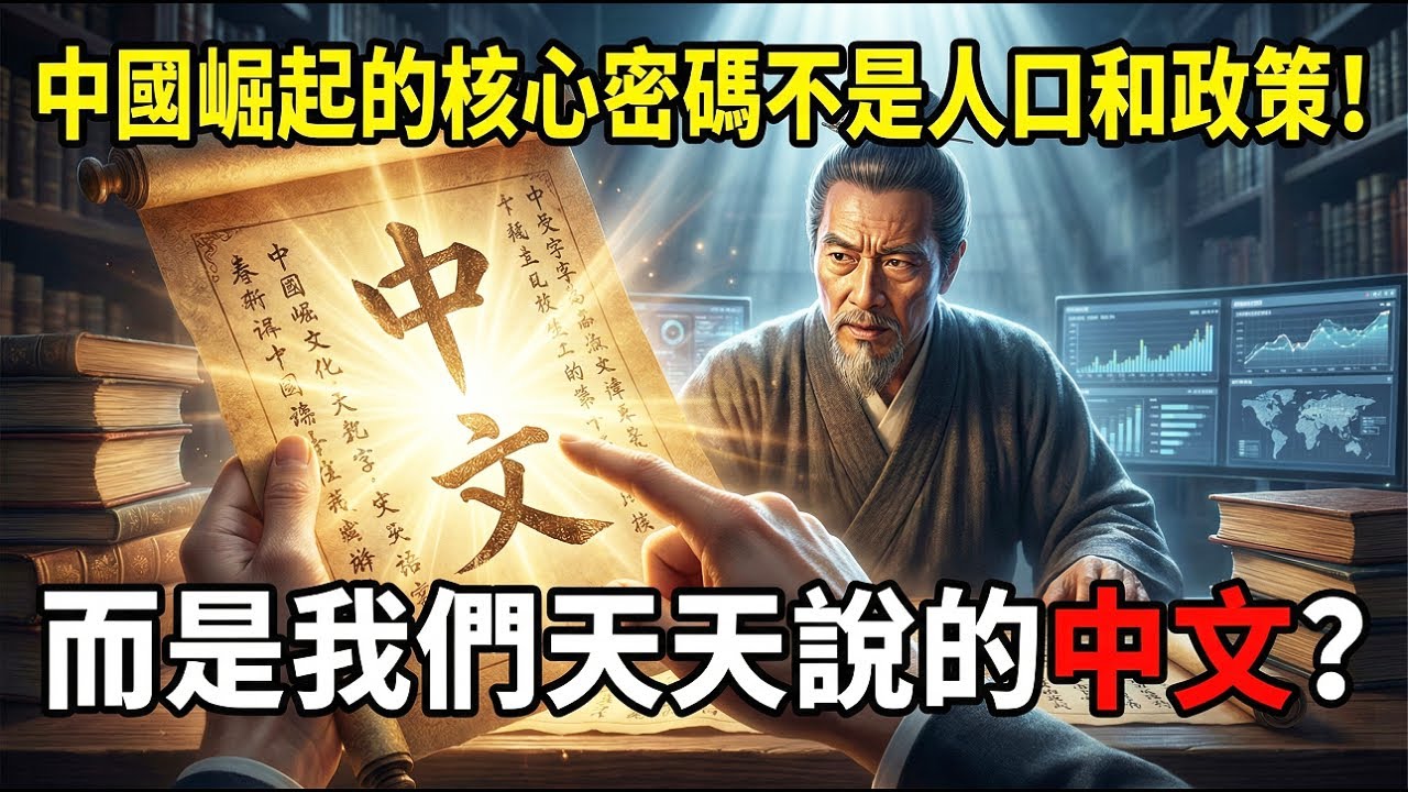 中國崛起的核心密碼不是人口和政策！而是我們天天說的中文？