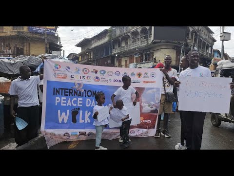 Peace Walk Held in Freetown to Commemorate International Peace Day