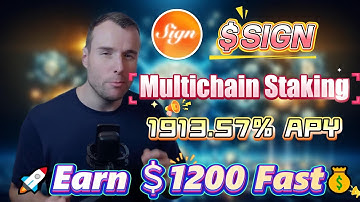 Passive Income in a Dip: Stake SIGN in Sign to Capture Daily APY 1913.57% DeFi Rewards