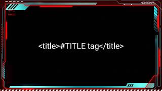 html basics || title tag