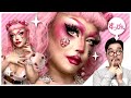 【ドラァグクイーンメイク】エッチなイチゴちゃん！Naughty Strawberry girl！【Dragqueen Makeup】