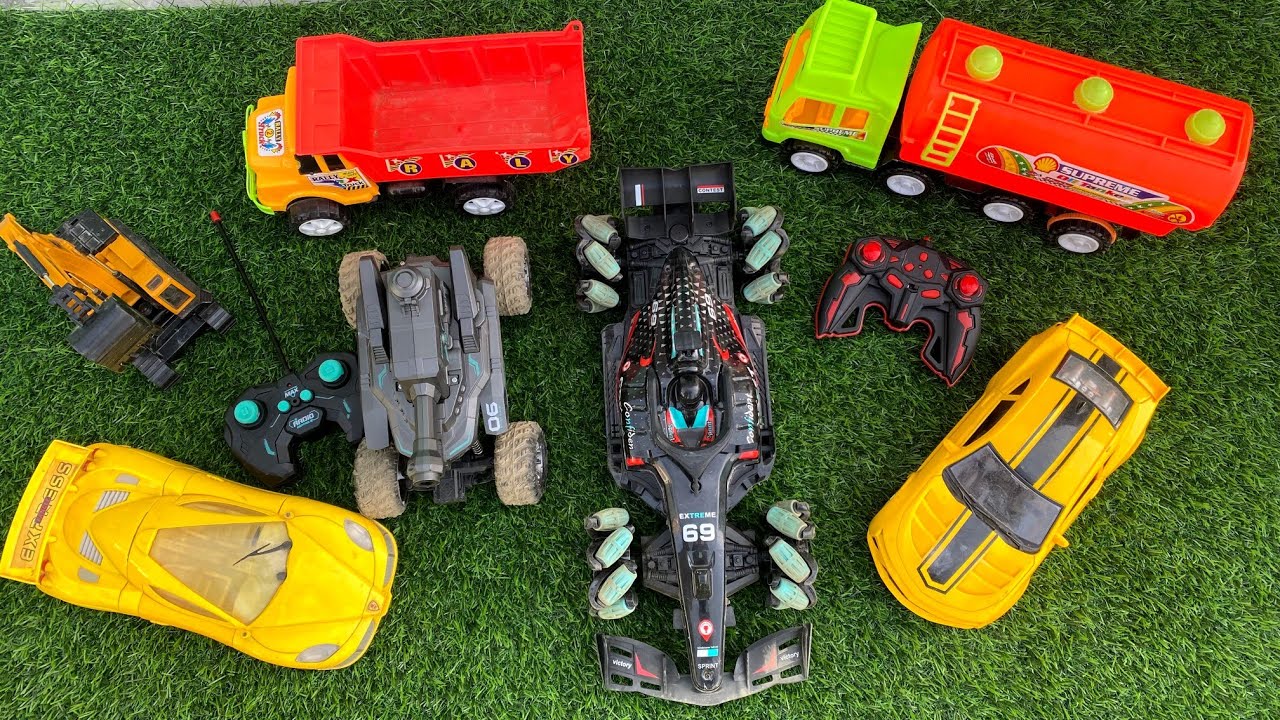 die model unboxing | 25kmph formula racing car and rc water bullet tank 