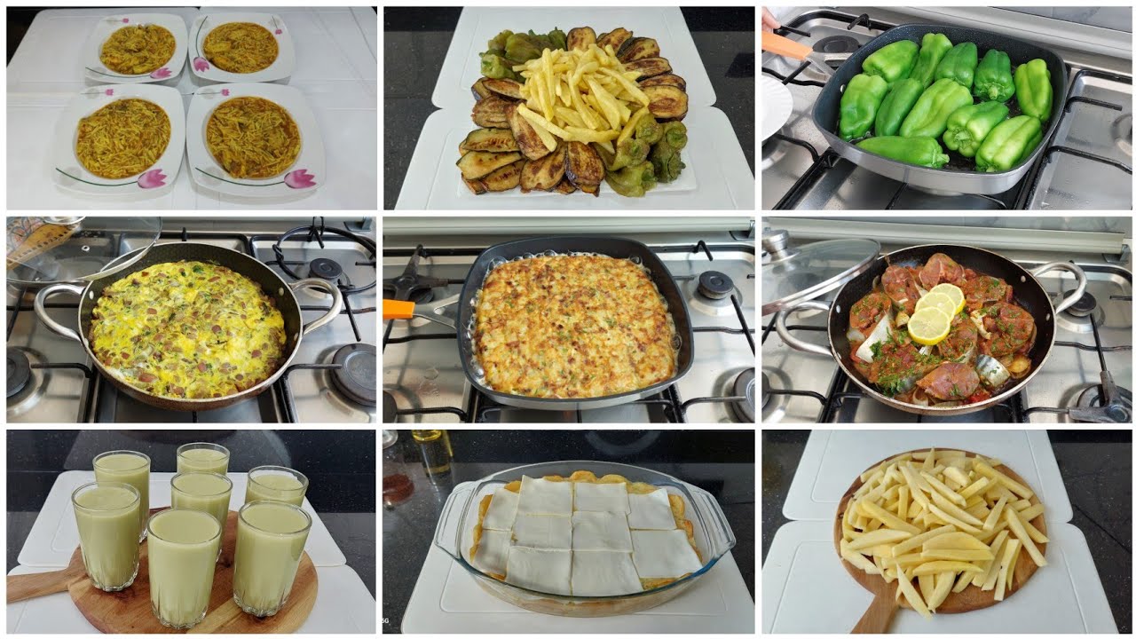 جدول الاكل الاسبوعي متكامل 💯 كل نهار وجبة العشاء 👌 من الاتنين إلى السبت 🌹 بغيتي استهلك بلا متهلك 🇲🇦