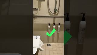 The PERFECT wheelchair wheelchair hotel roll in shower | Delta Hotels Toronto ￼