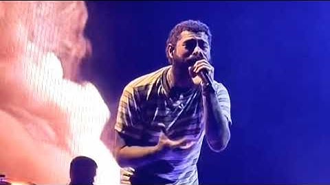 Post Malone Hollywood Dreams Live 2023 (HD Zoomed) If Yall Werent Here Id Be Crying Tour Noblesville