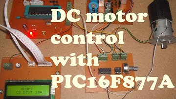Điều khiển DC motor và đọc tốc độ với PIC16F877a