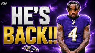 Zay Flowers RETURNS To Ravens Practice Vega Ioane at Center MORE