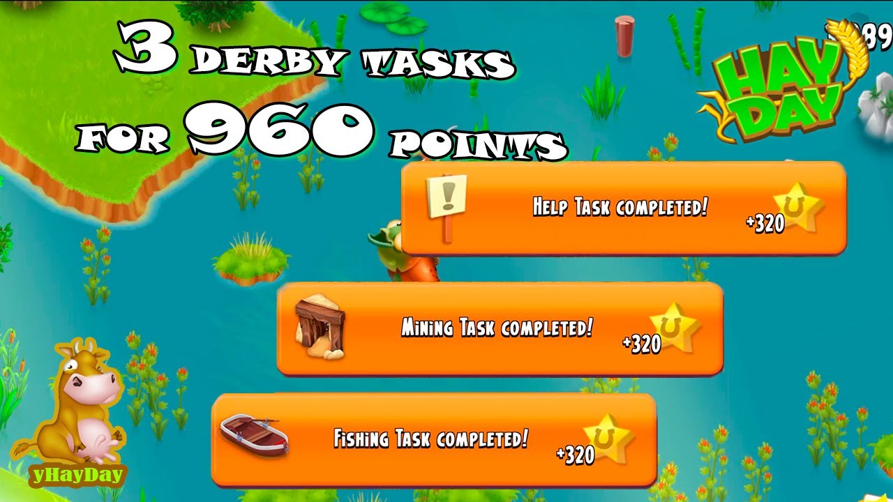How I Earned 960 Points in 3 Derby Tasks - Hay Day Gameplay!