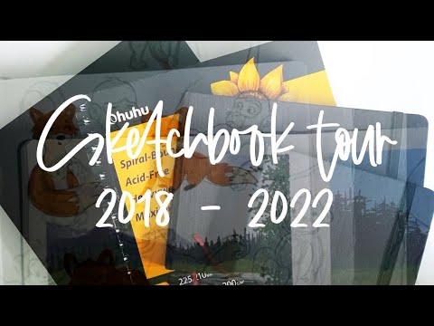 Sketchbook Tour of ALL the sketchbooks I still need to finish! | 2018 ...