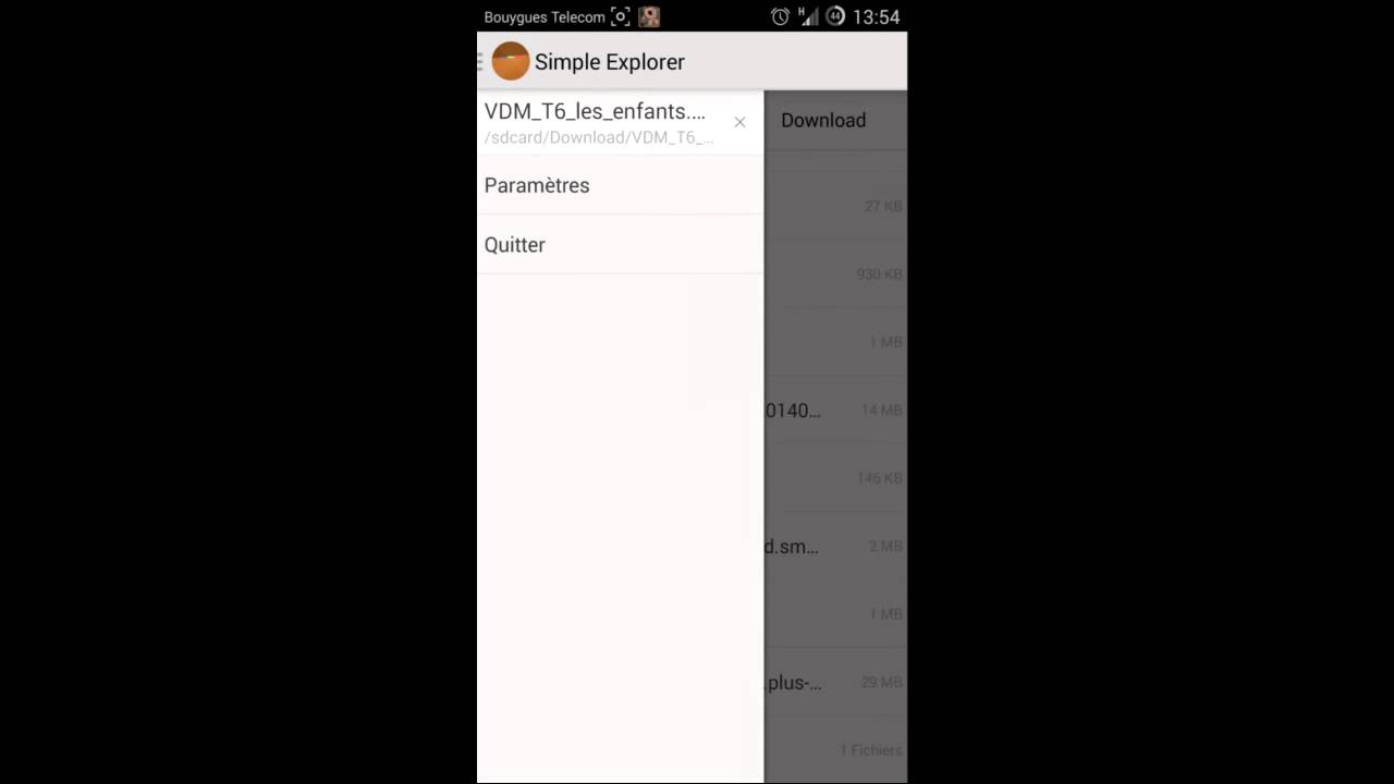 Présentation de Simple explorer l'application android - YouTube