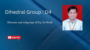 Dihedral Group | Subgroups of D4 | In Hindi