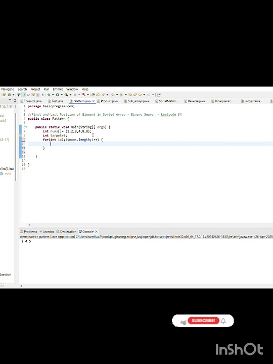 find first and last position of elements in sorted array leetcode 34 # ...