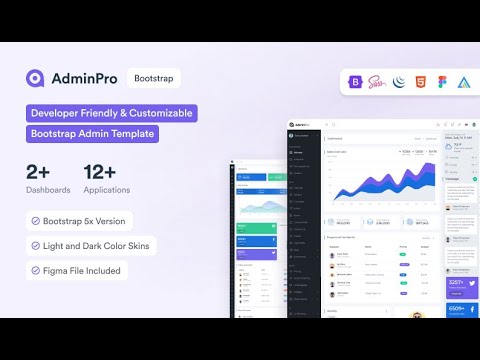 AdminPro Free Angular Bootstrap Theme - YouTube