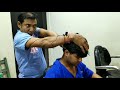 Powerful head and shoulder massage Indian barber | Loud neck cracking | ASMR