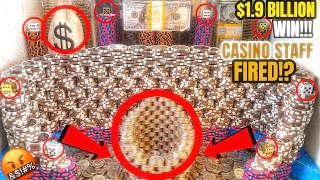 CASINO STAFF MESSED UP BIG TIME! $1.9 BILLION DOLLAR WIN! HIGH RISK COIN PUSHER NEW RECORD JACKPOT! screenshot 5