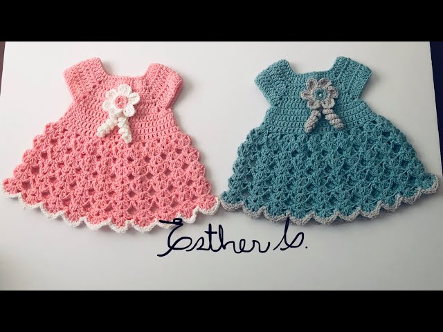 white christmas dresses 0-3 Months Crochet Dress Pattern, Crochet Baby Girl Dress, How to Croc –  Cutie Outfits by Belle main image 1