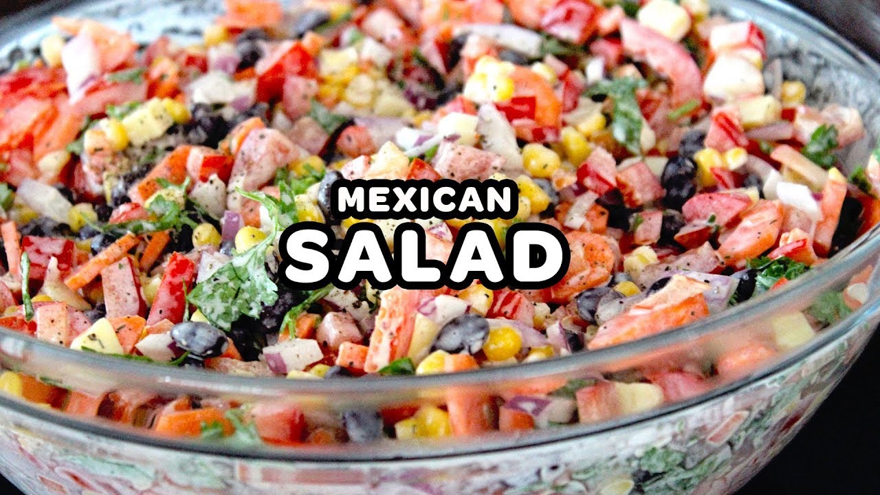 Mexican Salads in a Jar with Healthy Ranch Dressing - Robust Recipes