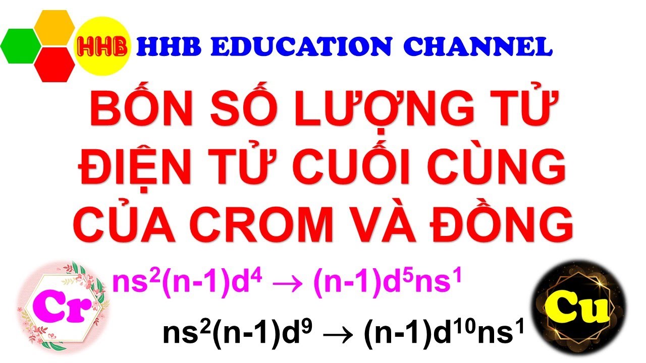 Bốn số lượng tử điện tử cuối cùng của Cr và Cu |... - youtube
