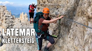 Latemar Klettersteig in den Dolomiten: spektakuläre Klettertour